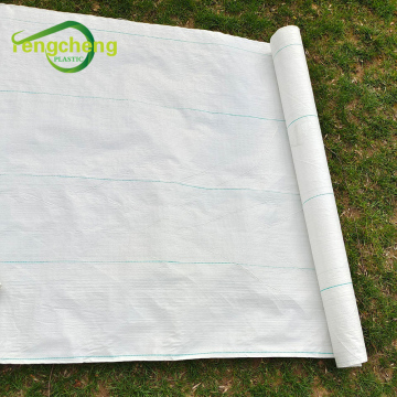 White ground cover woven landscape fabric