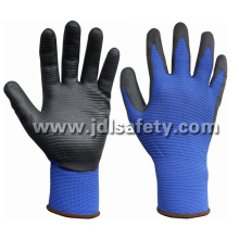 Special Structure Liner Glove of Foam Nitrile Coating (N1575BRF)
