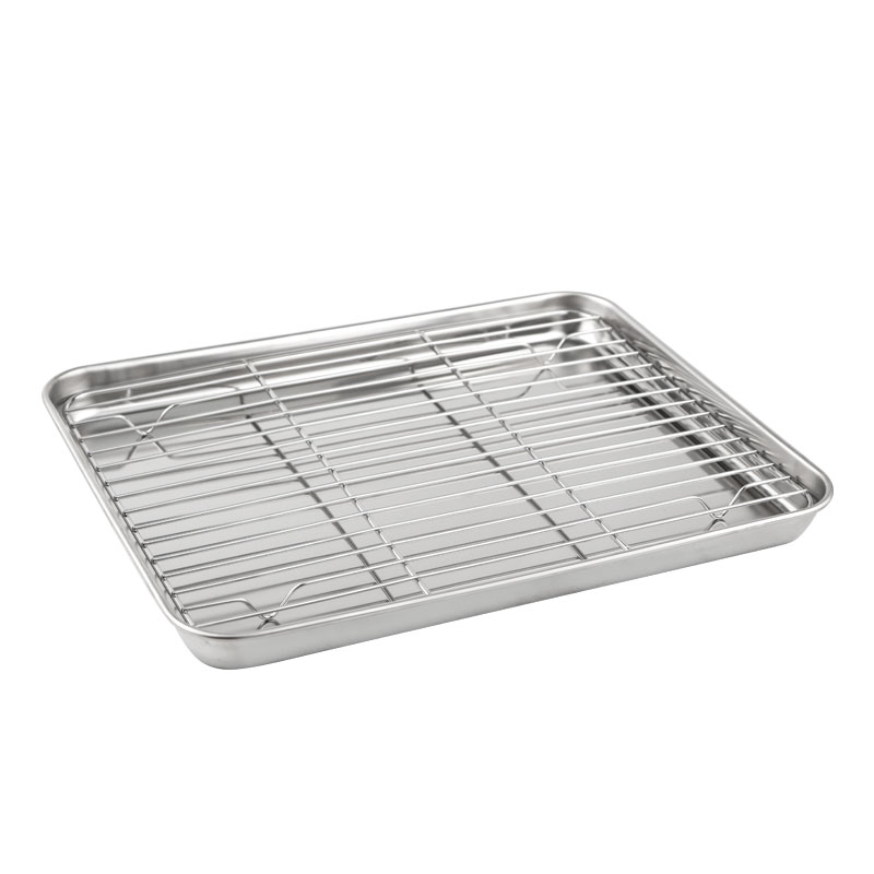 Edelstahl BBQ Baking Schacht mat Ofkillung Rack