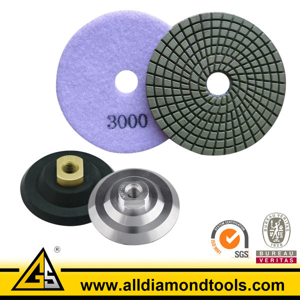 300 Grit Granite Marble Floor Polishing Pads power tool accessory for Angle Grinder