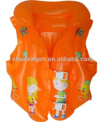 Most popular inflatable life jacket, pvc inflatable children swim vest