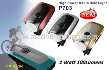 High Brightness Rechargeable Led Bike Light With Radio?