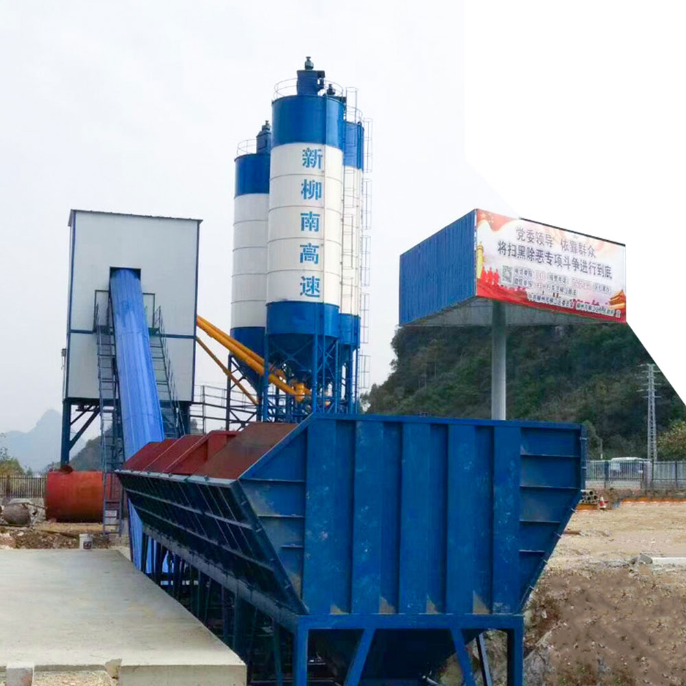New construction use advanced 60m3/h concrete batching plant