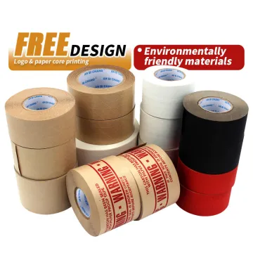 Reinforced Custom Printed Gummed Kraft Paper Packing Tape