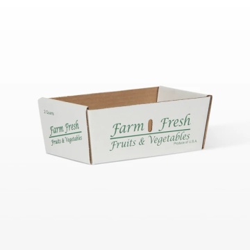 2 Quart Farm Fresh Corrugated Basket for Vegetables
