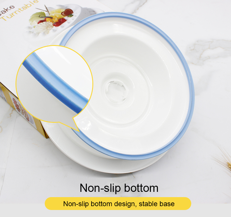 Revolving Plastic Cake Stand with Non-Slip Base (8)