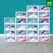 20-Pack Transparent Sneaker Storage Boxes