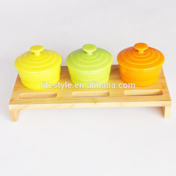 ceramic condiment dispenser, ceramic condiment server, ceramic condiment set