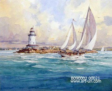 Sailboat painting