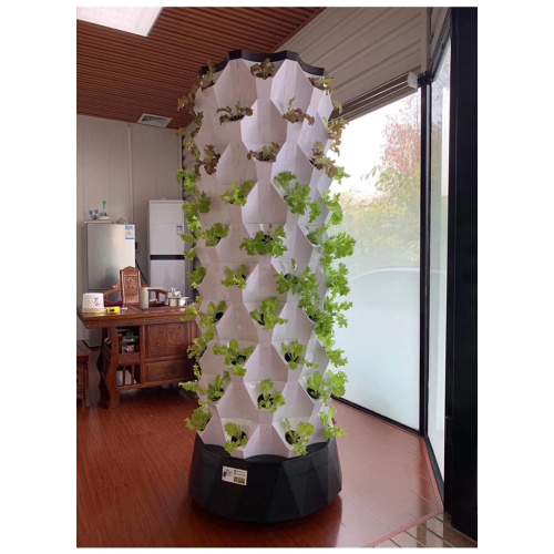 aeroponic tower gardening watering system for greenhouse