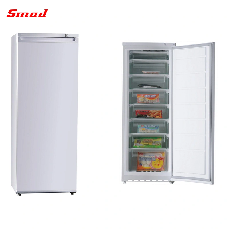 310L Supermarket General Solid Door Vertical Freezer with Drawers