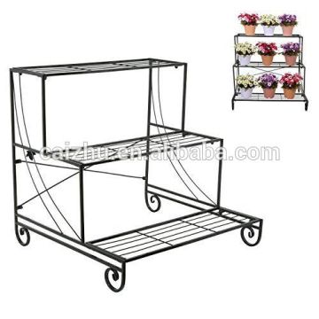 Flower Pot Plant Stand, Flower Display Metal Shelves