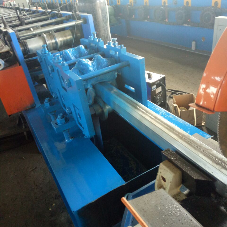 steel downspout forming line