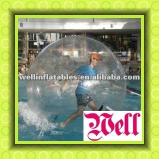 Summer Creazy transparent or colorful inflatable water ball/ inflatable floating water pool ball