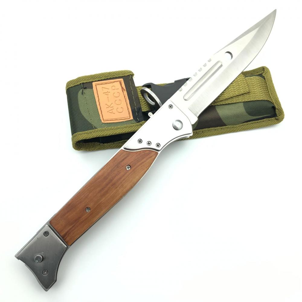 AK47 Military Spring Switch Blade Pocket Knife L