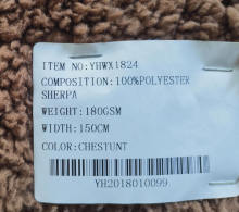 100% Polyester Sherpa Knitting Fabrics