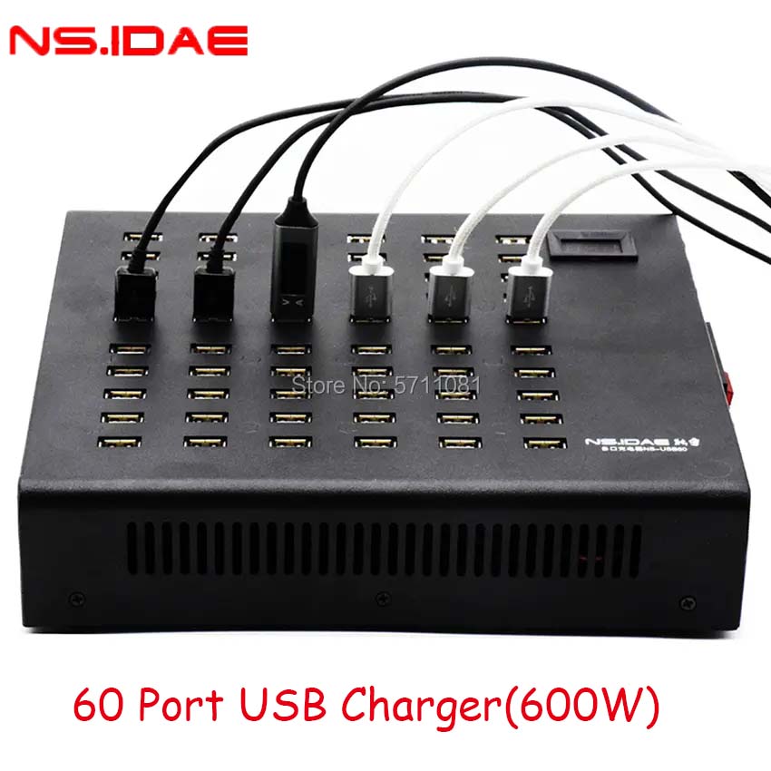 60-port USB charger is highly compatible   