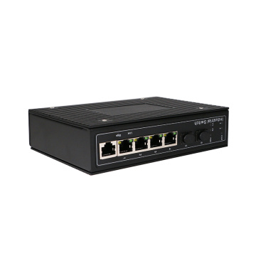 4ports CCTV Managed Industrial Network PoE Switch 48V