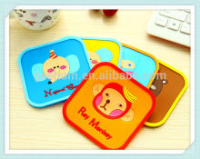 beer custom soft pvc rubber silicone drink coasters