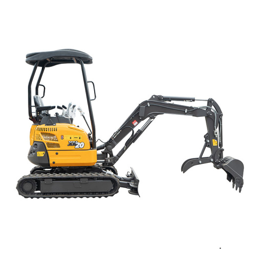 Compact Excavator With 4 Pillars Canopy And Bucket XN20 Mini Digger 2000 Kg Hot-Sell Operating Weight 2Ton Engine Brand Kubota