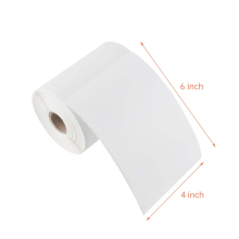 4 x 6 blank white thermal label roll