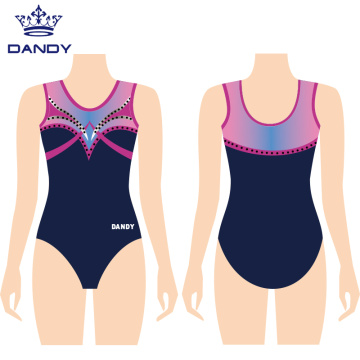 Customized dye sub sleeveless leotards