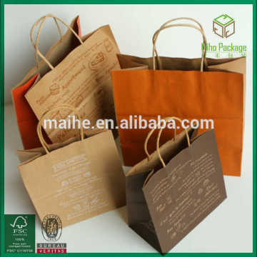 Japanese kraft paper bag/cheap brown Kraft paper bag importer