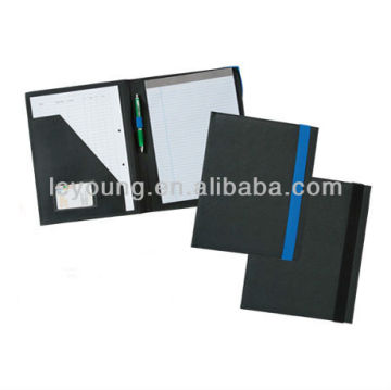 Leather Look A4 Elastic Band Folder With Pad