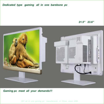 hotselling 21.5" pc gamer aio slim gaming cases all-in-one pc