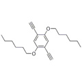 ベンゼン、1,4-ジエチニル-2,5-ビス（ヘキシルオキシ） -  CAS 128424-37-3