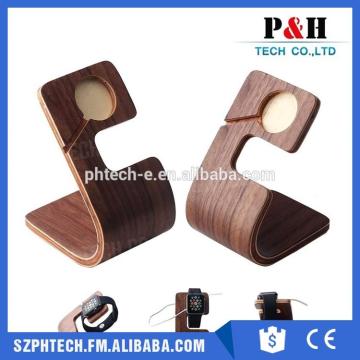 Hot selling for Apple watch charging stand, wood charging dock for Apple watch