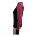 Women's knit mandarin neck activewear jacket