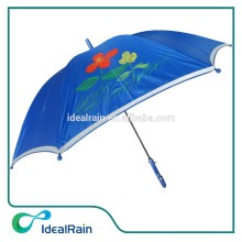 blue customized print kid reflective umbrella