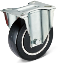 Lightweight and flexible PU fixed casters