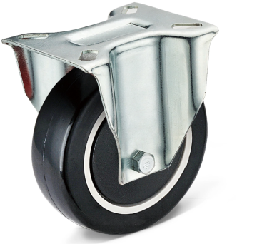 Lightweight and flexible PU fixed casters
