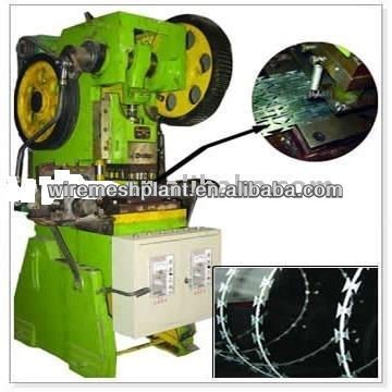 nine trip razor barbed wire mesh machine