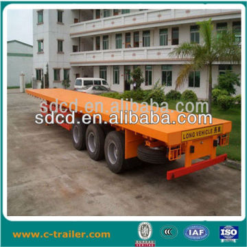 flatbed container transport semi trailer/dolly semi trailer
