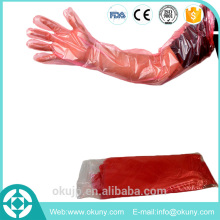PE veterinary long sleeve gloves
