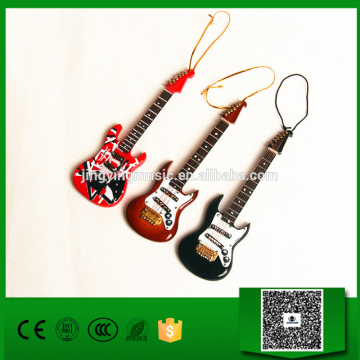 Handmade mini electric guitar musical instrument model, birthday gift, Electric Guitar Pendant