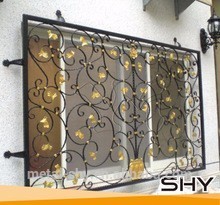 Metal art security iron window grill color
