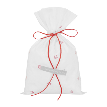 Lovely Flower White Christmas Gift Bags