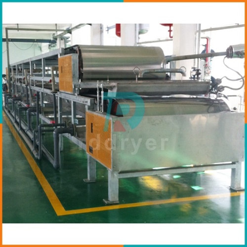 Powder coating flaking machine