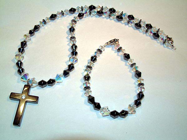 Hematite Set Cross Jewelry