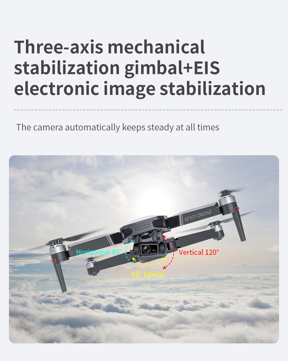 KF101 4K GPS Drone With Camera 3 Axis Gimbal Brushless FPV Quadcopter 5G Wifi 1.2km 25mins Remote Flight RC Helicopter Dron