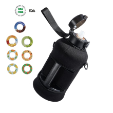 Flavor Water Bottle 2.2L BPA Free Tritan Kids Sports Travel Bottle with Flavor Pods