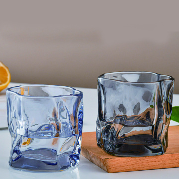 Milk and whiskey glasses & Peculiar candle jars