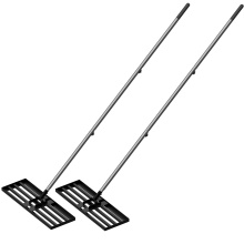 Durable Aluminium Landscaping Rake with Thick Ground Steel Wear Plate