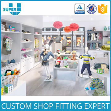 Popular Display Fixture Baby Clothes Store Interior Design