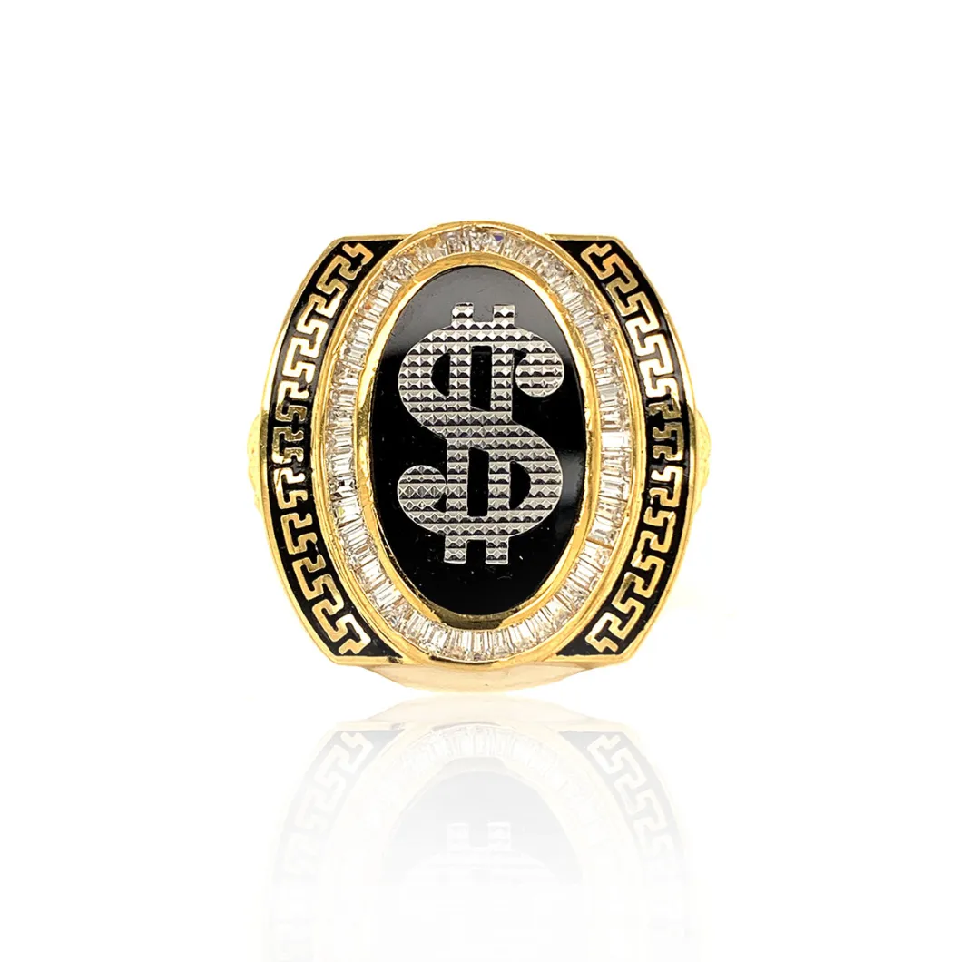 Men's Hip Hop Big Dollar Sign Fashion Jewelry Ring