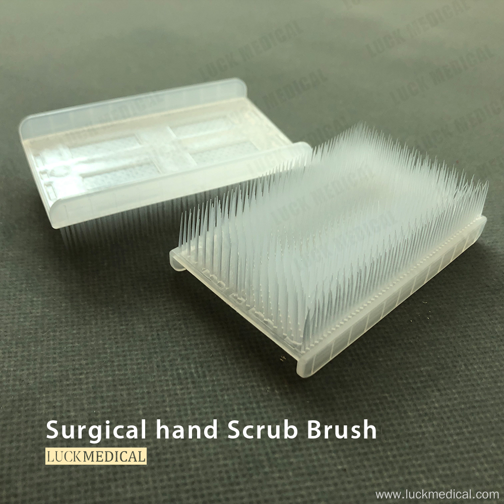 Surgical Hand Scrub Brush With Nail Cleaner Sponge